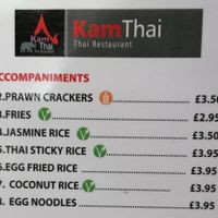  at Kamthai Thai in Whitby