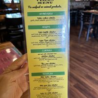 Big  vegan menu!  at Woody's Thai Kitchen in Seward