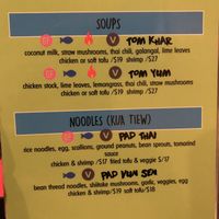 Soups at Woody's Thai Kitchen in Seward