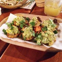 vegan patacones at Rugula in Jaco