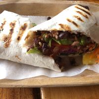 Cute burrito but nothing special to it at Rugula in Jaco