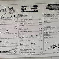 Menu at Condende in Sevilla