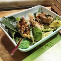 Vegetable gyozas at Condende in Sevilla