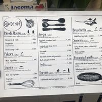 Updated menu (15/04/19) at Condende in Sevilla