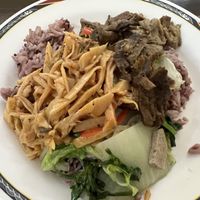 Mix of buffet food  #Veganuary at Tien Sieng Vegetarian Foods in Chiang Mai