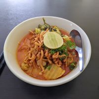 Khao Soi at Tien Sieng Vegetarian Foods in Chiang Mai