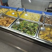 Hot Food Bar  at Tien Sieng Vegetarian Foods in Chiang Mai