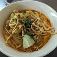 Khao Soy at Tien Sieng Vegetarian Foods in Chiang Mai