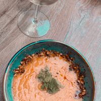 Carrot soup  at Simone's Kitchen in Antwerpen