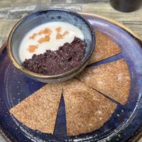 Spanish Italian Menu 44€
Rustic Olive Tapenade & Ajoblanco Melon Bites
  at Simone's Kitchen in Antwerpen