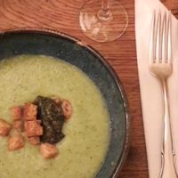 Broccoli soup 🥦🥣 at Simone's Kitchen in Antwerpen