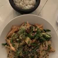 Coconut curry - sooooo good!!!!!  at Ohana in Jaco