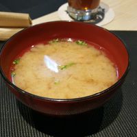 miso soup at Ramen Maneki in Bremen