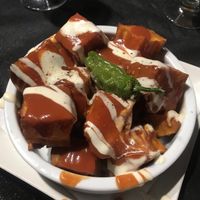 Braviolis de boniatos  at Platea de Almagro in Almagro