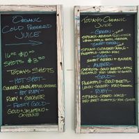 JOY menu at JOY in Shell Beach