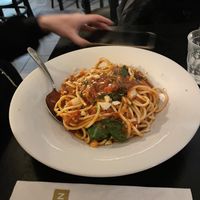 Vegan spaghetti spinaci  at Novecento in Haarlem