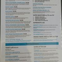 menu at Coco Bliss in Upper Mount Gravatt