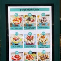 wall menu 2 at Coco Bliss in Upper Mount Gravatt