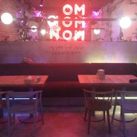 Inside at OM NOM NOM in Lviv