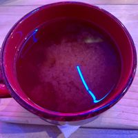 Strawberries + rheum at OM NOM NOM in Lviv