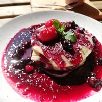 Pancakes for about 55 UAH, 2 EUR at OM NOM NOM in Lviv