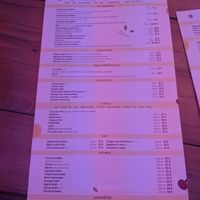 Breakfast menu. American plate was so good! at OM NOM NOM in Lviv