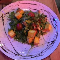 Salad with tofu and arugula was amazing  at OM NOM NOM in Lviv
