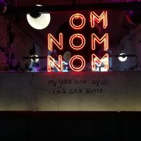 Restaurant logo at OM NOM NOM in Lviv