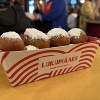 Apple cinnamon filled  at Lukumades in Athens