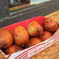 vegan praline stuffed at Lukumades in Athens