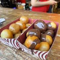 Lotus and bitter chocolate   at Lukumades in Athens