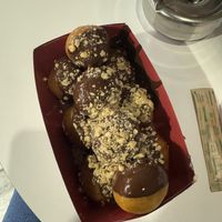 Bitter Chocolate and Hazelnuts  at Lukumades in Athens