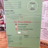 New card at Lukumades in Athens