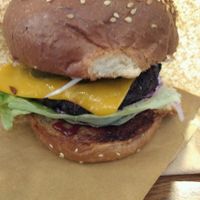 actual BBQ burger at Freddy & Hicks in Glasgow