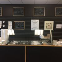 Some of the hot food and salads available. at GOOD Grains in Toronto