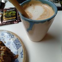 Chai latte con soja at Cafe Green Bakery in Madrid