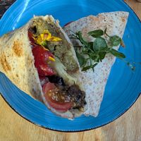 Falafel wrap at Ground Zero - Marley Coffee in Cape Town