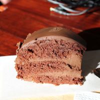 Killer vegan chocolate cake. at Ground Zero - Marley Coffee in Cape Town