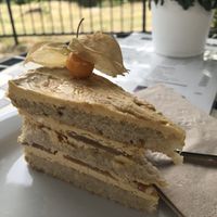 Birne-Karamell-Torte  at Café-Bistro Daheim in Bad Schandau