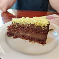 Chocolate, banana, avocado cake at Café-Bistro Daheim in Bad Schandau