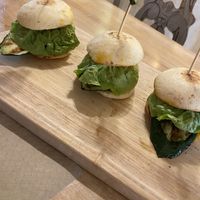 Vegan burgers   at La Casa Viva in Tavernes De La Valldigna