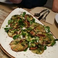 shiitake carpaccio at La Casa Viva in Tavernes De La Valldigna