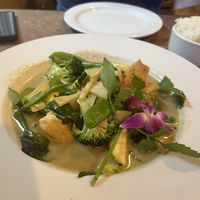 Green curry  at Taste of Thai Restaurant in North Conway