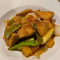 Orange Tofu  at Taste of Thai Restaurant in North Conway