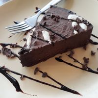 Vegan chocolate mousse cake at Wild Tribe Cafe in Koh Samui