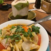 super tasty thom yum soup  at Wild Tribe Cafe in Koh Samui