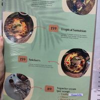 Menu at Wild Tribe Cafe in Koh Samui