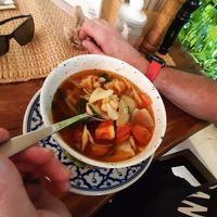 Tom Yum Soup at Wild Tribe Cafe in Koh Samui