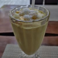 Pineapple mango turmeric smoothie at Wild Tribe Cafe in Koh Samui