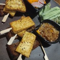 Tofu satay at Wild Tribe Cafe in Koh Samui